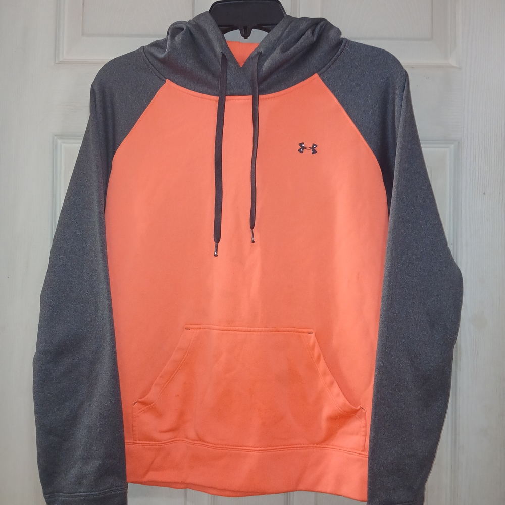 Under Armour Men's Orange and Gray Hoodie
